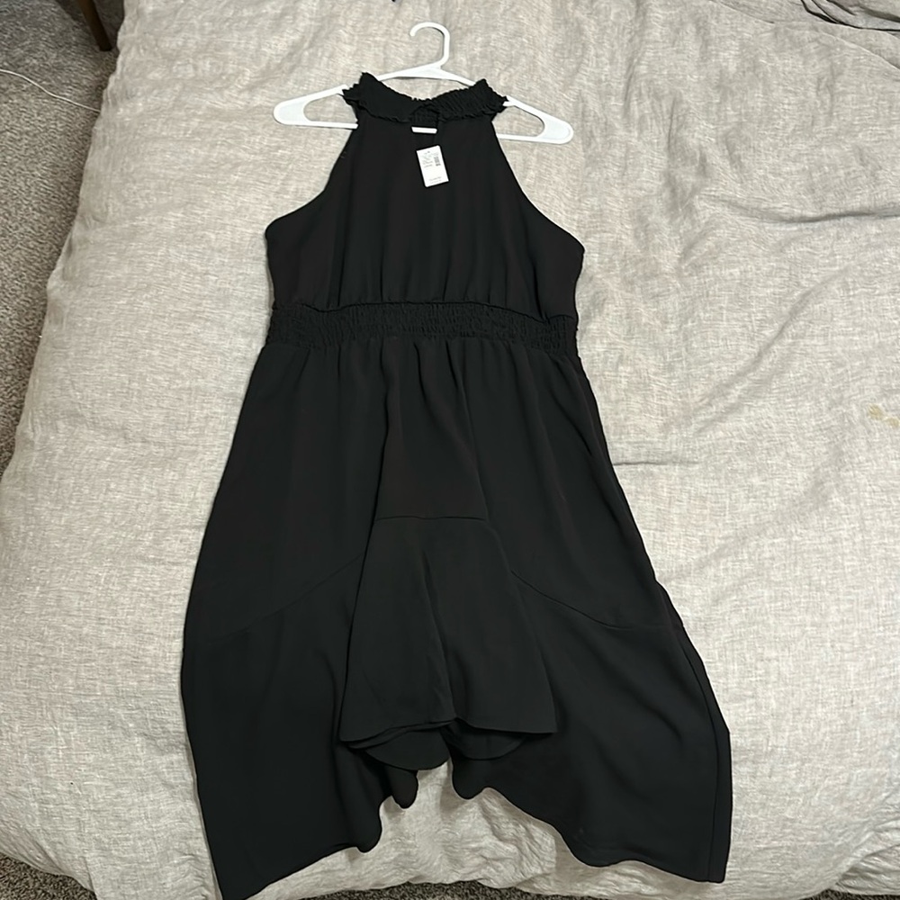 Black midi dress, brand new, never worn with tags.